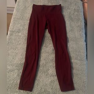 Lululemon Align High Rise Pants - Maroon & Capris